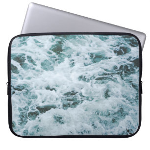 CAPA PARA NOTEBOOK ÁGUA MARÍTIMA EM FOTOGRAFIA DE FOCO