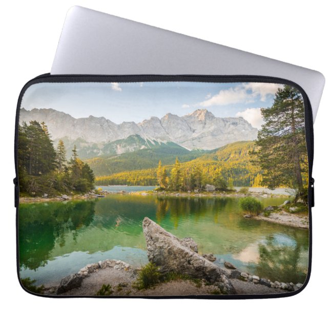 Capa Para Notebook Água | Montanhas Dachstein Lake Alemanha (Frente)