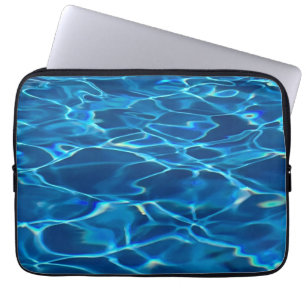 Capa Para Notebook Água Piscina Azul Escura