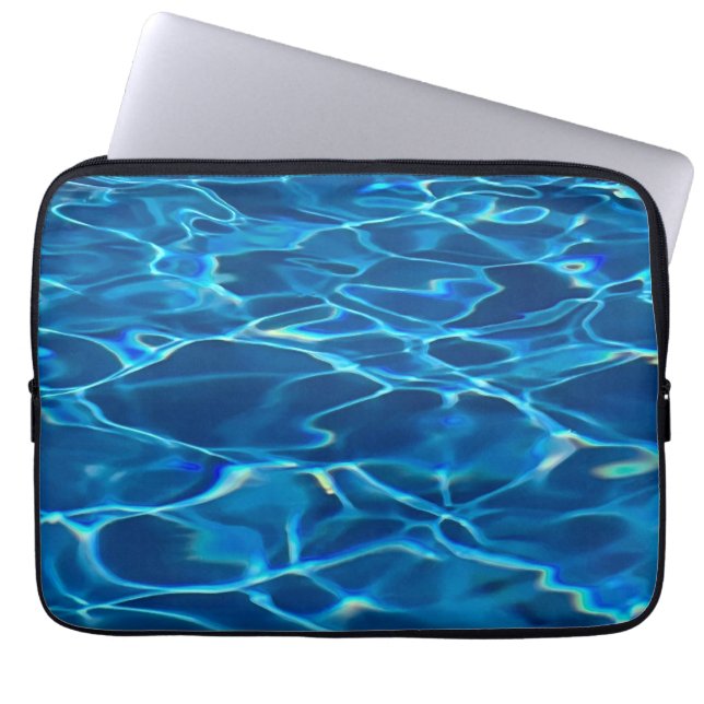 Capa Para Notebook Água Piscina Azul Escura (Frente)