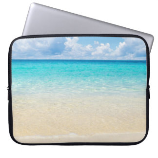 Capa Para Notebook Água turquesa tropical de praia