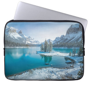 Capa Para Notebook Água Winter Jasper National Park, Canadá