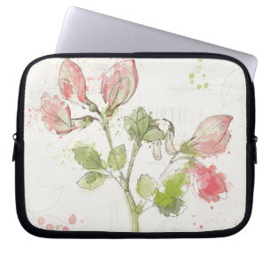 Capa Para Notebook Aguarela da ervilha doce