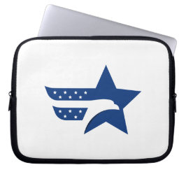 Capa Para Notebook Águia Estrela Patriótica Americana