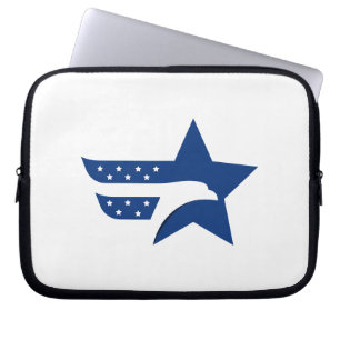 Capa Para Notebook Águia Estrela Patriótica Americana