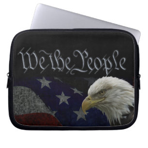 Capa Para Notebook Águia Patriótica e Bandeira
