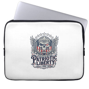 Capa Para Notebook Águia Tática Patriótica Caveira Inspirada no Milit