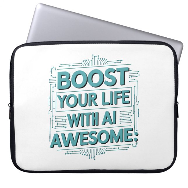 Capa Para Notebook AI Productivity Sleeve – Boost Your Tech Awesome (Frente)