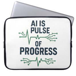 Capa Para Notebook "AI Pulse Neoprene Sleeve | Tech Progress