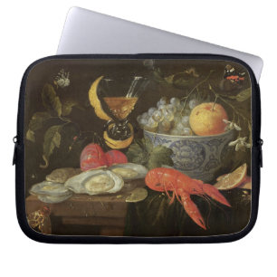 Capa Para Notebook Ainda vida com fruta e marisco, 1653 (óleo sobre