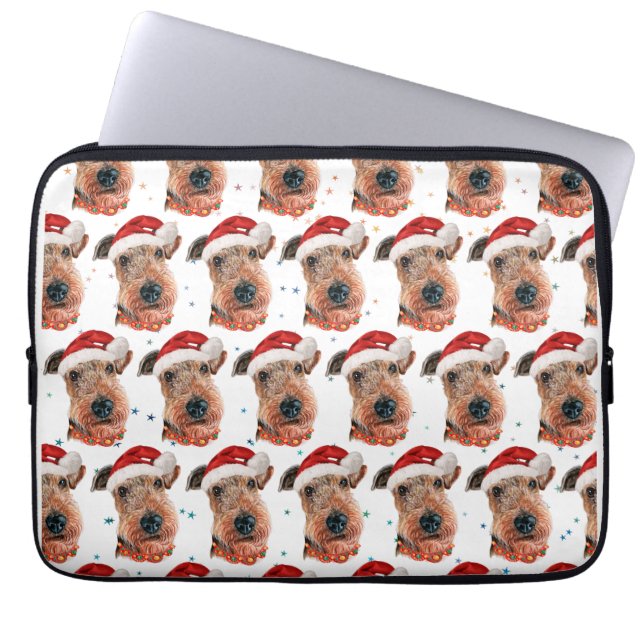 Capa Para Notebook Airedale Terrier Dog Raça Natal (Frente)
