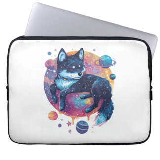 Capa Para Notebook Akita Astral - Cão Espacial Cósmico