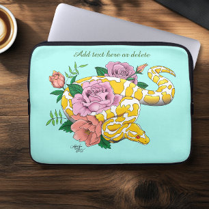 Capa Para Notebook Albino Ball Python Amarelo