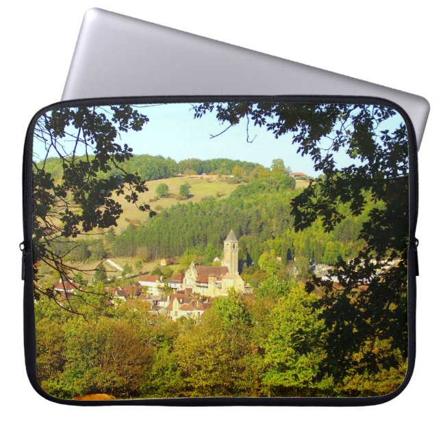 Capa Para Notebook Aldeia Medieval da Bolsa de laptop Plazac (Frente)
