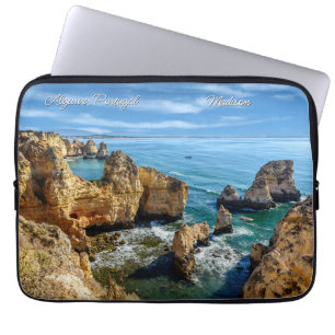Capa Para Notebook Algarve de Nome e Texto Personalizado, Portugal