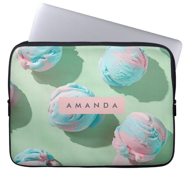 Capa Para Notebook Algodão Doce de Pastel Personalizado Sonho Estétic (Frente)