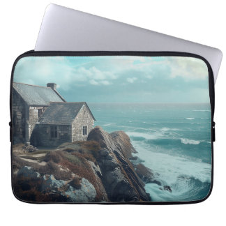 Capa Para Notebook Algodão Medieval em um Cliff