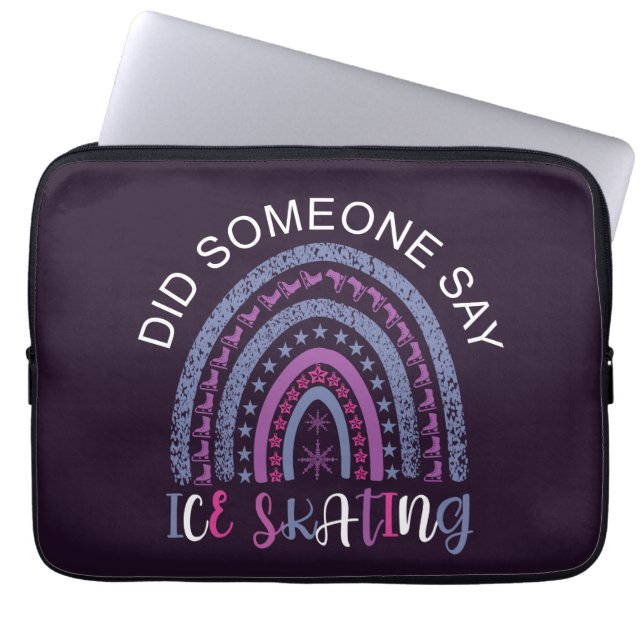Capa Para Notebook Alguém Disse Que Ice Skating? (Frente)