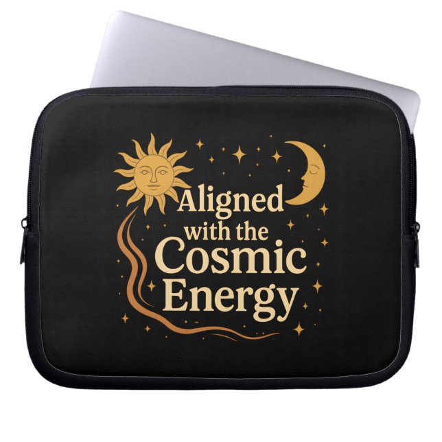 Capa Para Notebook Alinhado com o Boho Celestial Energia Cósmica (Frente)