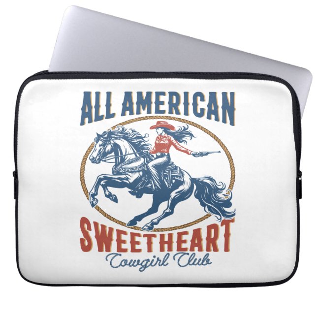 Capa Para Notebook All American Swetheart Cowgirl (Frente)