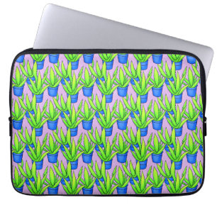 Capa Para Notebook Aloe Vera Plantas Padrão Têxtil