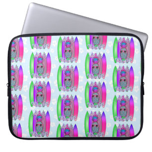 Capa Para Notebook Aloha Beaches Surf Tropical Abacaxi
