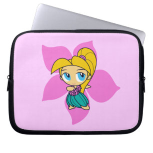 Capa Para Notebook Aloha Honys Hula Girl Hibiscus Neoprene