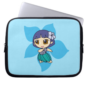 Capa Para Notebook Aloha Honys Hula Girl Hibiscus Neoprene