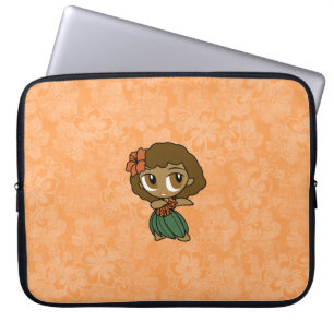 Capa Para Notebook Aloha Honys Hula Girl Hibiscus Neoprene