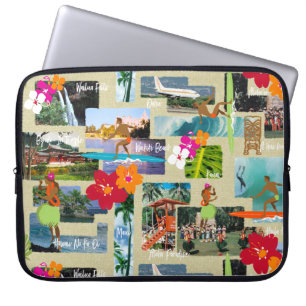 Capa Para Notebook Aloha Paradise Havaiana Cartão-postal Wetcase