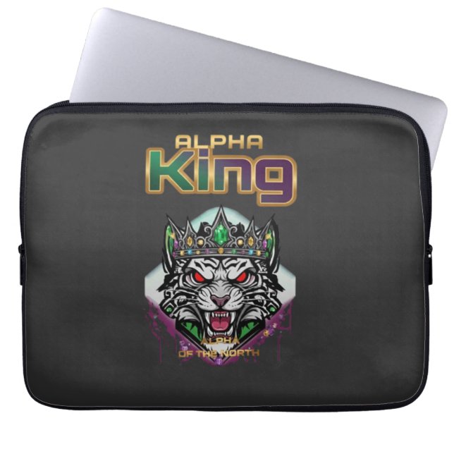 Capa Para Notebook Alpha king motivacional  (Frente)