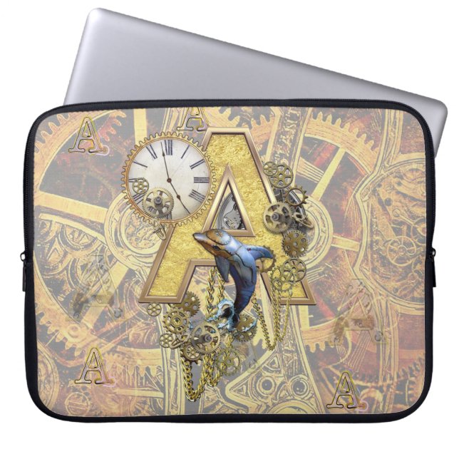Capa Para Notebook Alphabet-monograma - letra A (Frente)
