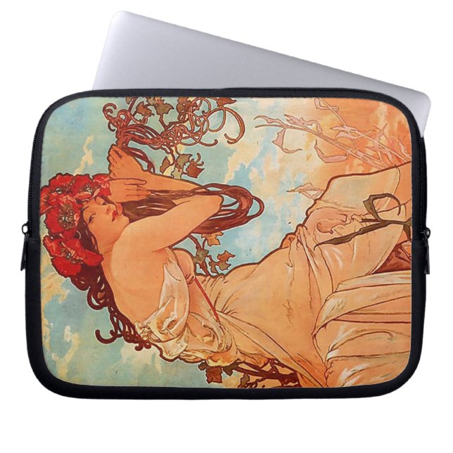 Capa Para Notebook Alphonse Mucha (Frente)