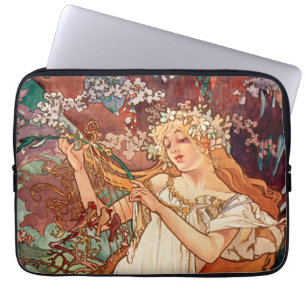 Capa Para Notebook Alphonse Mucha, As Estações (1896) Primavera