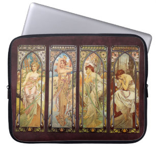 Capa Para Notebook Alphonse Mucha, The Times do dia