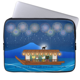 Capa Para Notebook Aluguer de gatos em fogos de artifício a bordo de 
