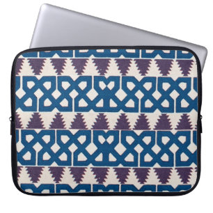 Capa Para Notebook Amarre o roxo azul do design árabe africano do