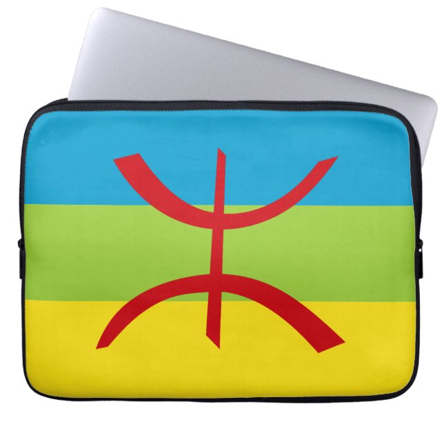Capa Para Notebook Amazigh Flag Gift Berber Flag Kabyles (Frente)
