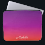 Capa Para Notebook Ambre de gradiente roxo, rosa e laranja<br><div class="desc">Ambre de gradiente roxo,  rosa e laranja</div>