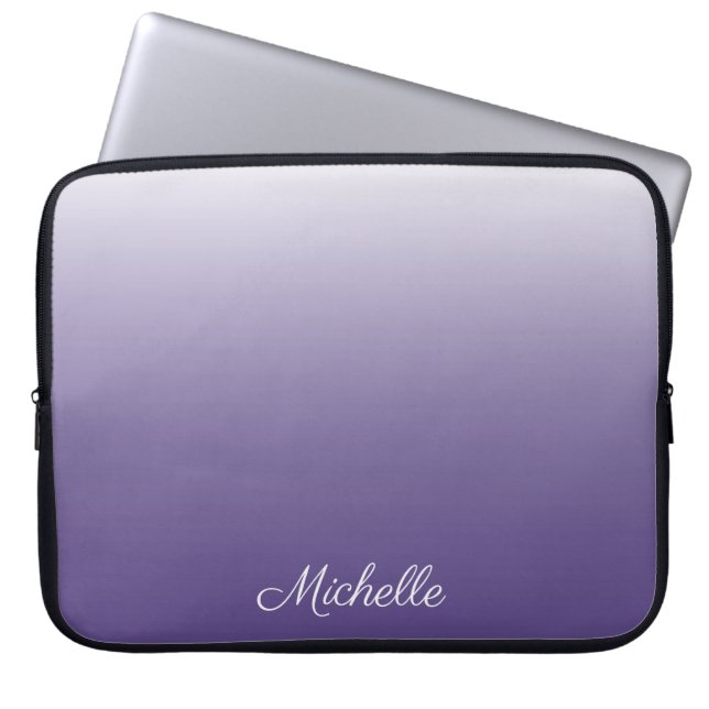 Capa Para Notebook Ambre ultra violeta personalizada de gradiente (Frente)