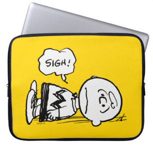 Capa Para Notebook Amendoins Charlie Brown está abaixado