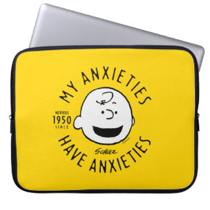 Capa Para Notebook Amendoins Charlie Brown Nervous Desde 1950