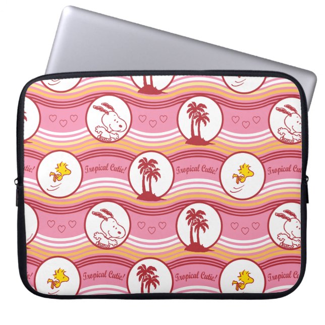 Capa Para Notebook Amendoins | Circuito Tropical de Snoopy & Woodstoc (Frente)