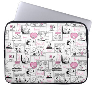 Capa Para Notebook Amendoins Padrão de amor do coração do Namorados