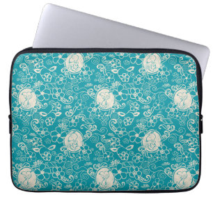 Capa Para Notebook Amendoins Padrão Tropical de Praia Tropical de S