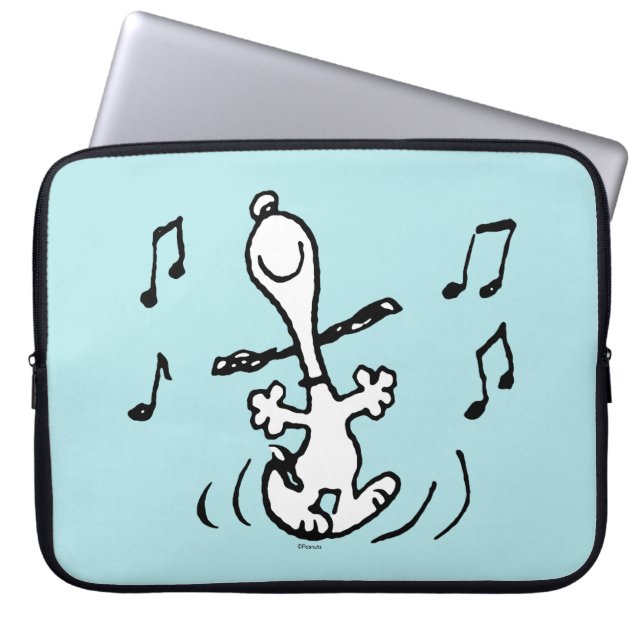 Capa Para Notebook Amendoins | Snoopy Dancing (Frente)
