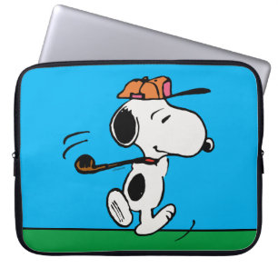 Capa Para Notebook Amendoins Snoopy Golf Swing