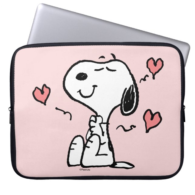 Capa Para Notebook Amendoins | Snoopy Hearts (Frente)