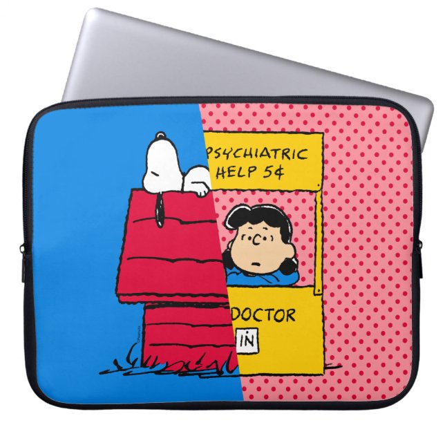 Capa Para Notebook Amendoins | Snoopy & Lucy Half & Half (Frente)