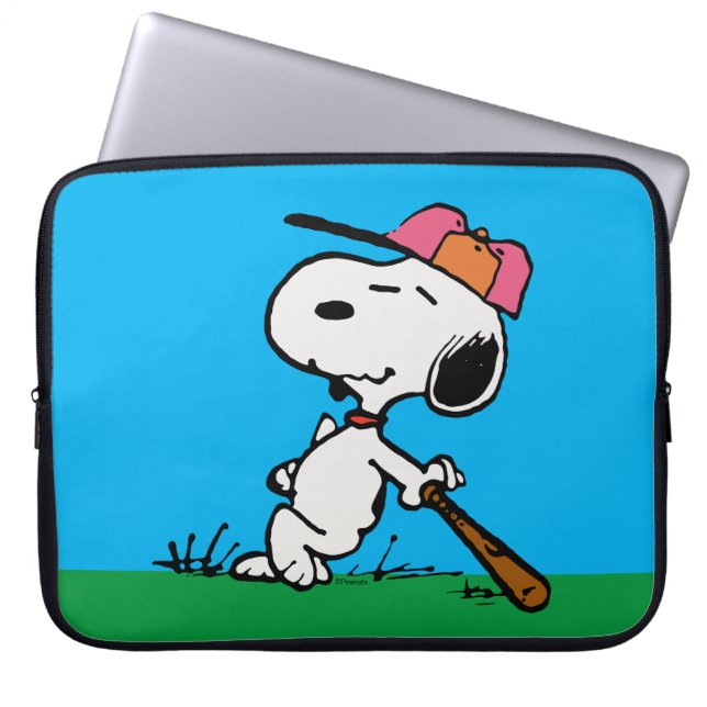Capa Para Notebook Amendoins | Snoopy no Bat (Frente)